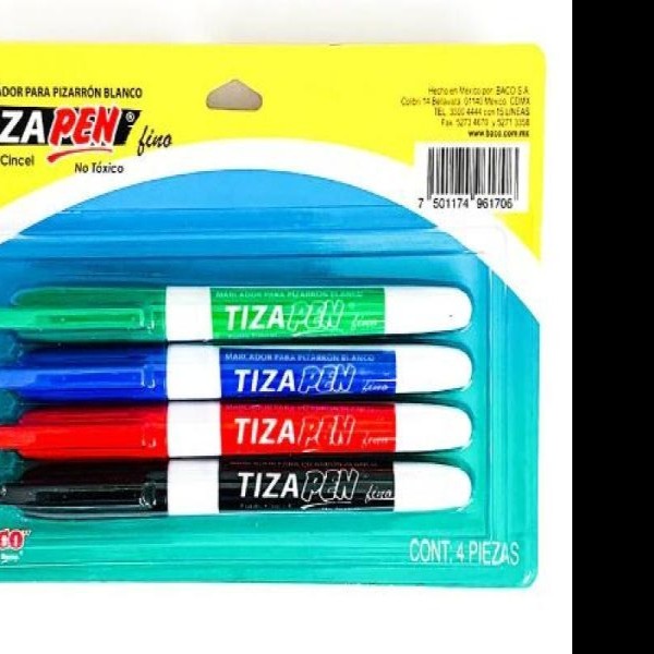 MARCADOR PPIZ. DELG. TIZAPEN P.F. PLAST BL.C4 BASIC 50